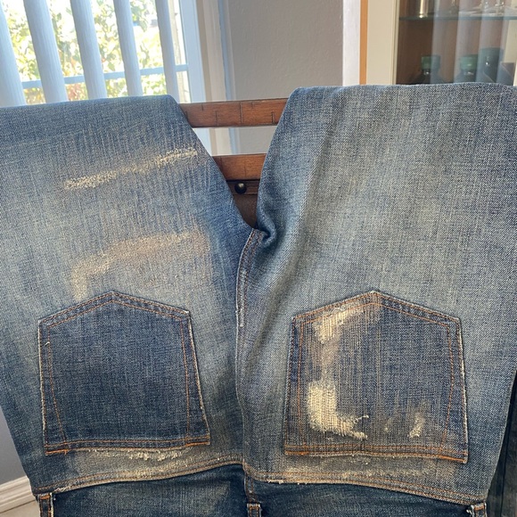 Essentials Blue Jeans with Distressed Details - Picture 5 of 6